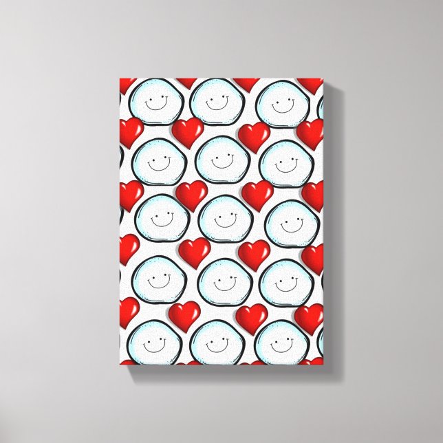 Dia de os namorados de impressão de tela estendida (Frente)