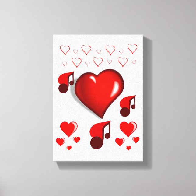 Dia de os namorados de impressão de tela estendida (Frente)