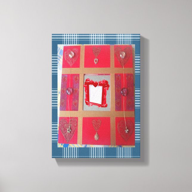 Dia de os namorados de impressão de tela estendida (Frente)