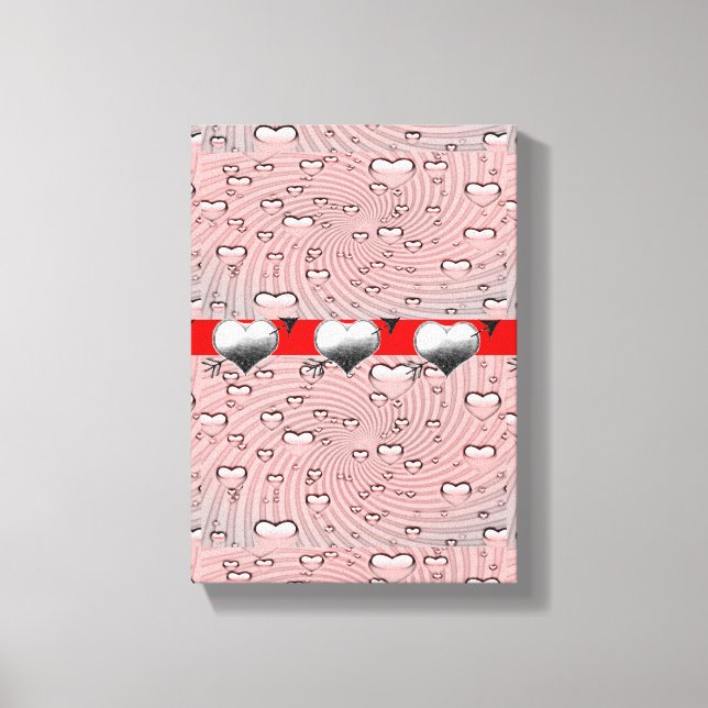 Dia de os namorados de impressão de tela estendida (Frente)