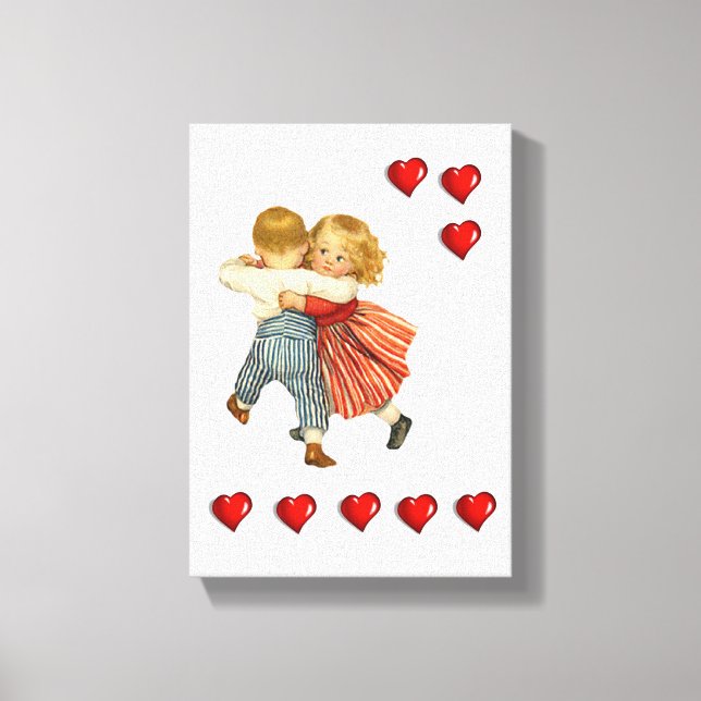 Dia de os namorados de impressão de tela estendida (Frente)