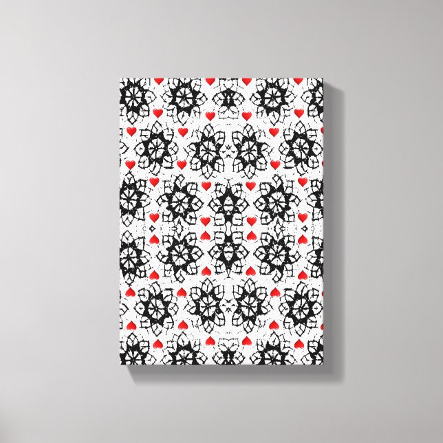 Dia de os namorados de impressão de tela estendida (Frente)