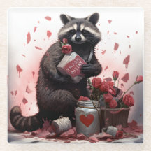 Dia de os namorados de poesia de lixo Raccoon