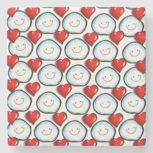 Dia de os namorados de Porta copos de pedra mármor