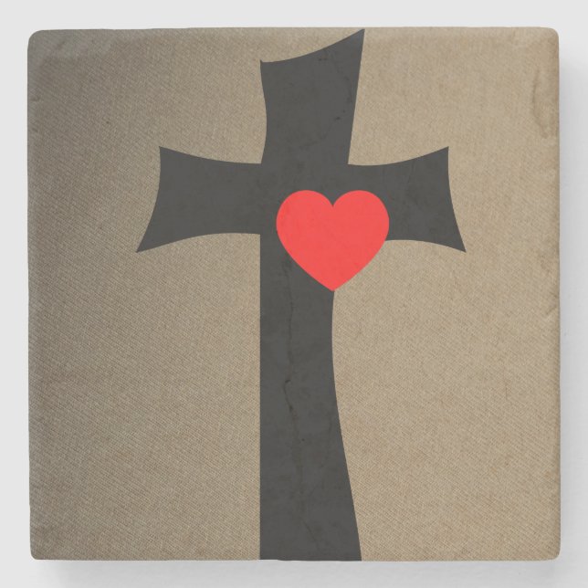 Dia de os namorados de Porta copos de pedra mármor (Frente)