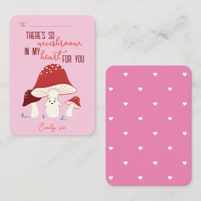 Dia de os namorados De Sala De Aula Tão Cartão De  (Frente/Verso)