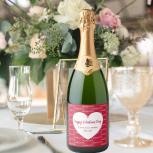 Dia de os namorados do nome do coração branco verm