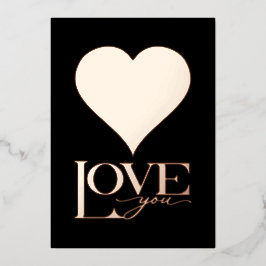 DIA DE OS NAMORADOS, Foil Heart, Te Amo