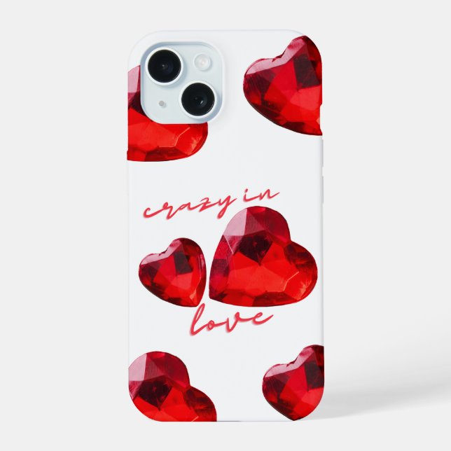Dia de os namorados iPhone 15 Case (Verso)