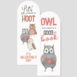 Dia de os namorados Owl Piada Duplo Lado