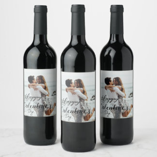 dia de os namorados personalizado, rótulo de vinho