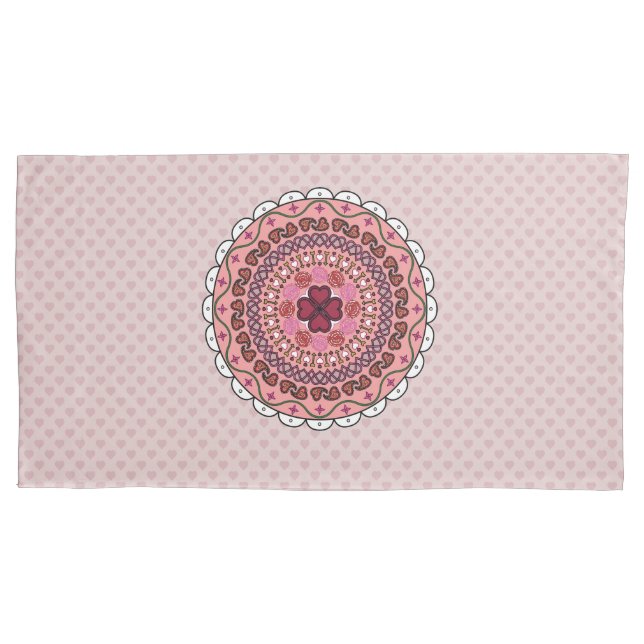 Dia de os namorados Pillowcase (Frente)