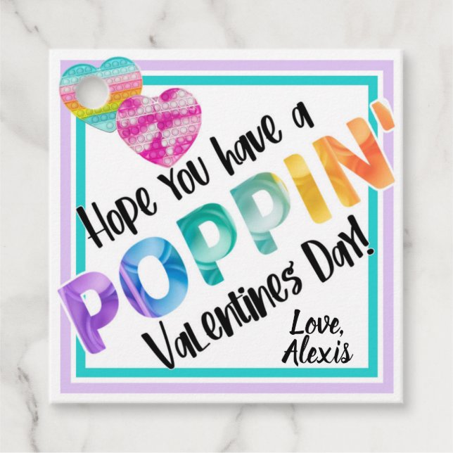 Dia de os namorados, Poppin, Fidget, Etiqueta de t (Frente)