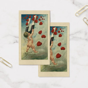 Dia de os namorados Vintage, Cherub com Corações M