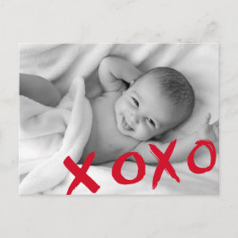Dia de os namorados XOXO - Foto do bebê Anúncio de
