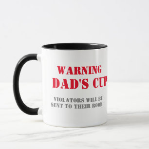dia de os pais de design engraçada da caneca do p