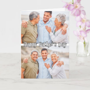Dia de os pais de Modelo de 2 fotos personalizado 