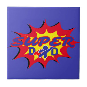 Dia de os pais de quadrinhos do Pai Super Hero