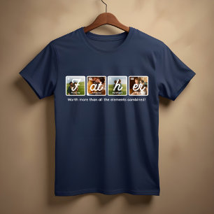 Dia de os pais Feliz de Elementos de Mesa Periódic