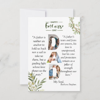 Dia de os pais Feliz do Branch Olive