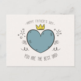 Dia de os pais feliz do melhor Pai | Cartão postal