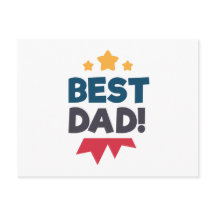 Dia de os pais feliz do melhor Pai | Cartão postal