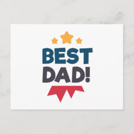 Dia de os pais feliz do melhor Pai | Cartão postal