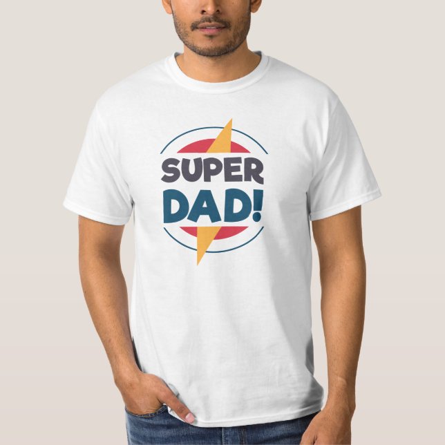 Dia de os pais Feliz do Super Pai | Camisa (Frente)
