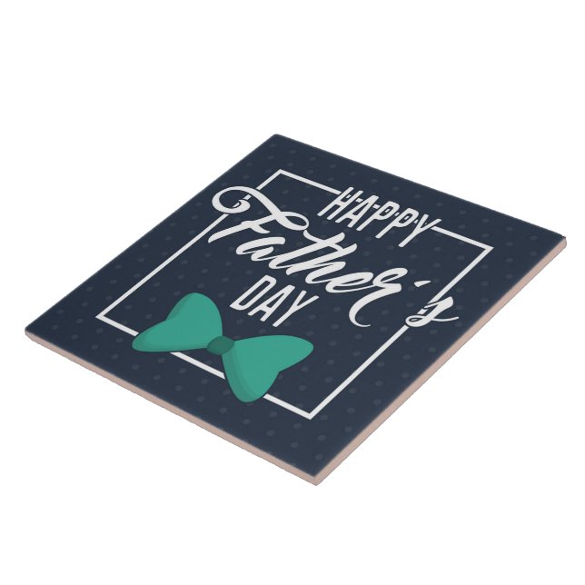 Dia de os pais feliz emblem azul branco (Lateral)