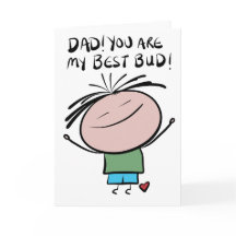 Dia de os pais Feliz - Melhor Cartão Bud