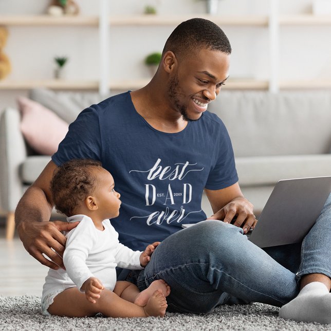 Dia de os pais mínimo moderno de melhor Pai jamais (Criador carregado)