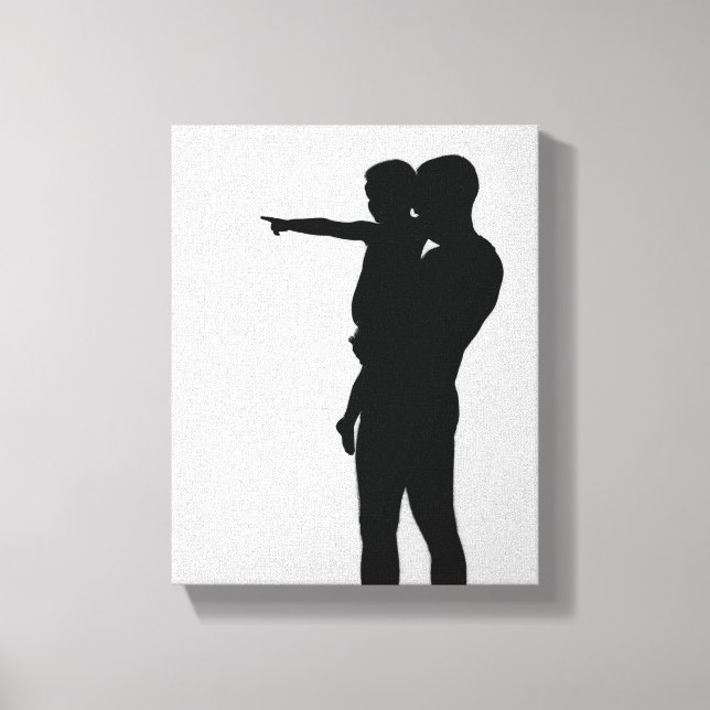 Dia de os pais Oferece Canvas Premium (Gloss) (Frente)