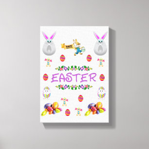 Dia de Páscoa de Impressão de Telas Esticadas