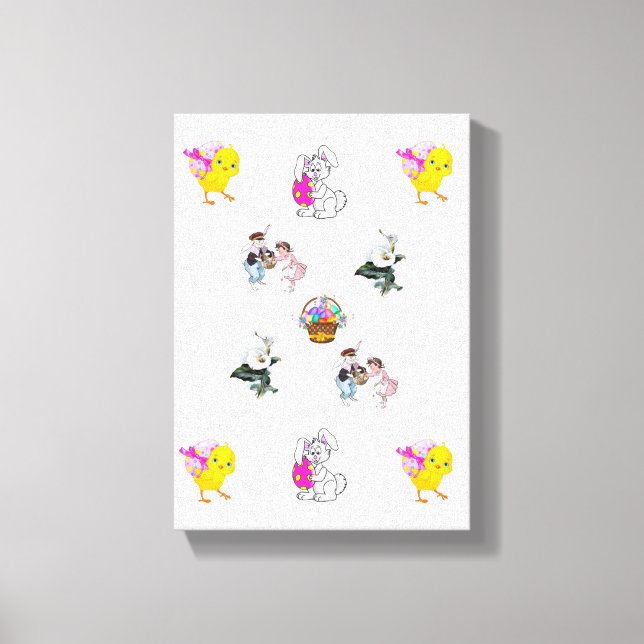 Dia de Páscoa de Impressão de Telas Esticadas (Frente)
