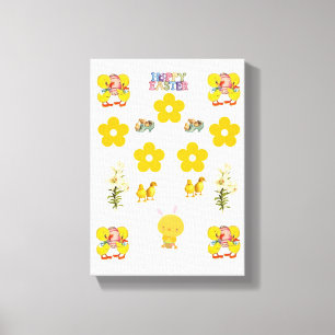 Dia de Páscoa de Impressão de Telas Esticadas