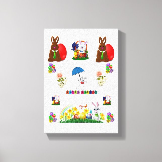 Dia de Páscoa de Impressão de Telas Esticadas (Frente)