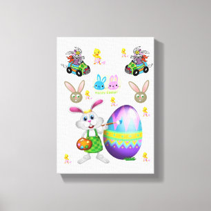 Dia de Páscoa de Impressão de Telas Esticadas