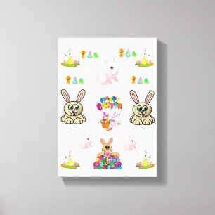 Dia de Páscoa de Impressão de Telas Esticadas