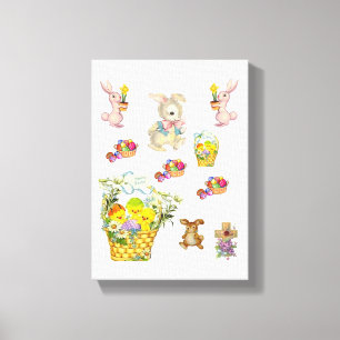 Dia de Páscoa de Impressão de Telas Esticadas