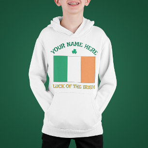 Dia de São Patrício Bandeira da Irlanda Nome Perso