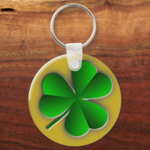 Dia de São Patrício Clássico de Shamrock Chaveiro