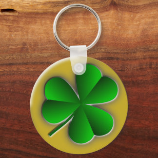 Dia de São Patrício Clássico de Shamrock Chaveiro
