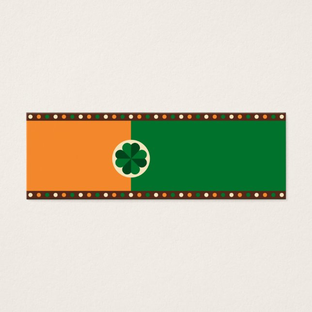 Dia de São Patrício Irish Flag Shamrock (Frente)