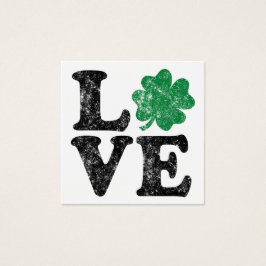 Dia de São Patrício LOVE Shamrock Irish