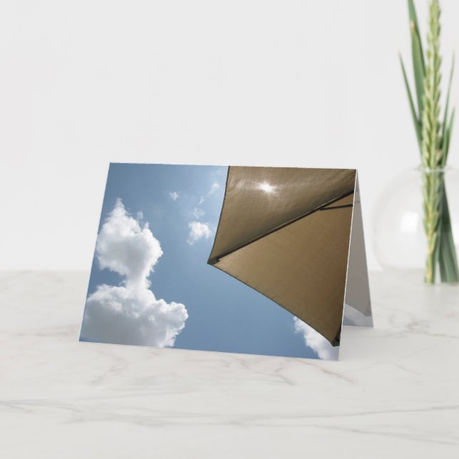 Dia de sol e paz - Cartão de aniversário (Frente)