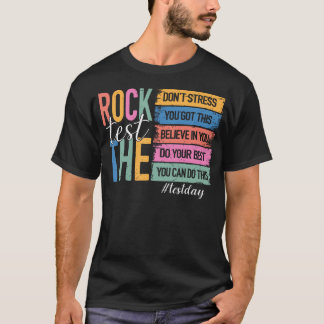 Dia de Teste Retro Rock The Test Camiseta Motivaci