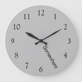 Dia de Trabalho de cinza Cinco O Relógio Em Algum