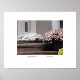 Dia do Cachorro à tarde por Linda Becker Poster