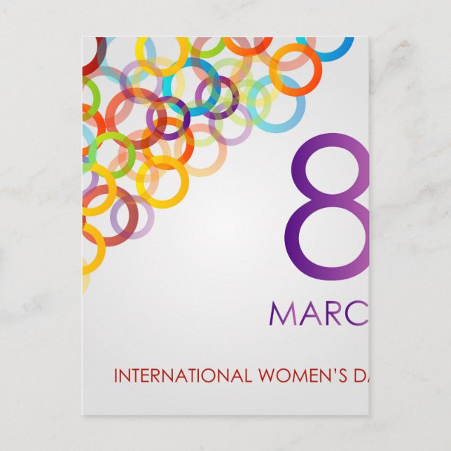 Dia do Cartão Colorido para Mulheres (Frente)