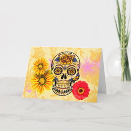 Dia do Cartão de Crânio para Doces Mortos